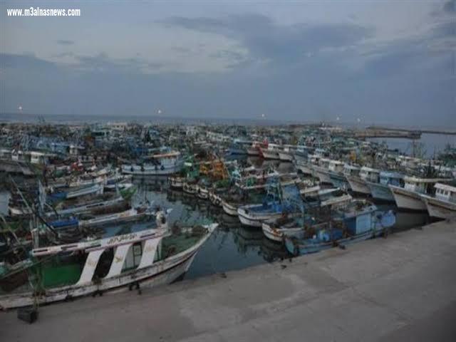 توقف حركة الملاحة بكفر الشيخ لهبوب الرياح الشديدة واضطراب حركة الملاحة البحرية